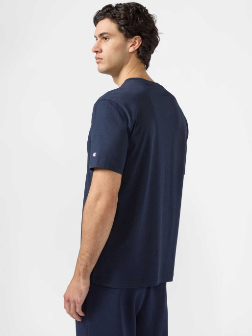 CHAMPION Κοντομάνικη Μπλούζα Script Logo Black