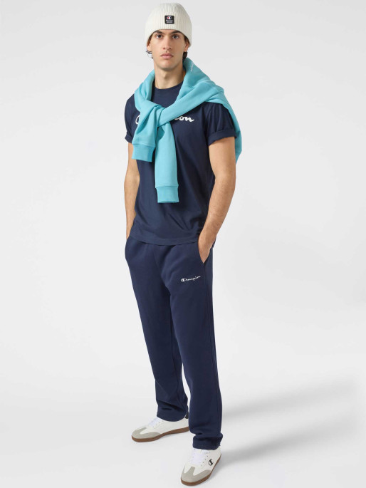 CHAMPION Κοντομάνικη Μπλούζα Script Logo Black