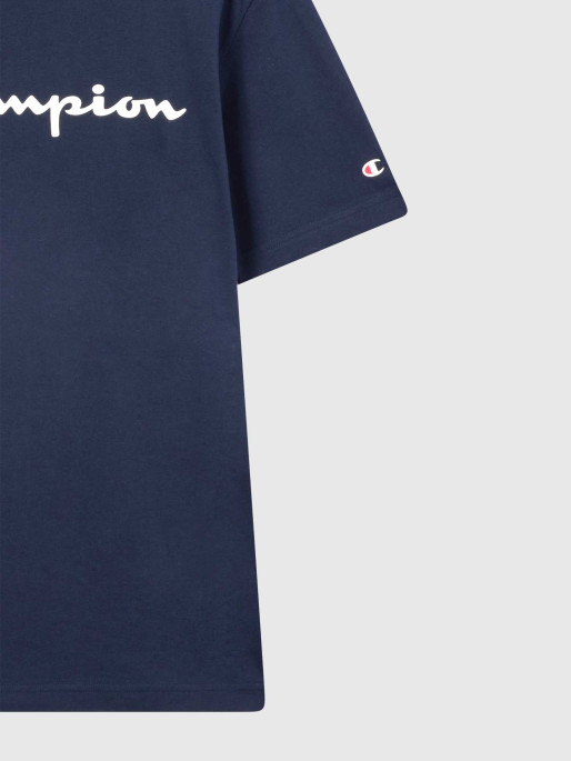 CHAMPION Κοντομάνικη Μπλούζα Script Logo Black