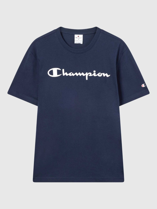CHAMPION Κοντομάνικη Μπλούζα Script Logo Black