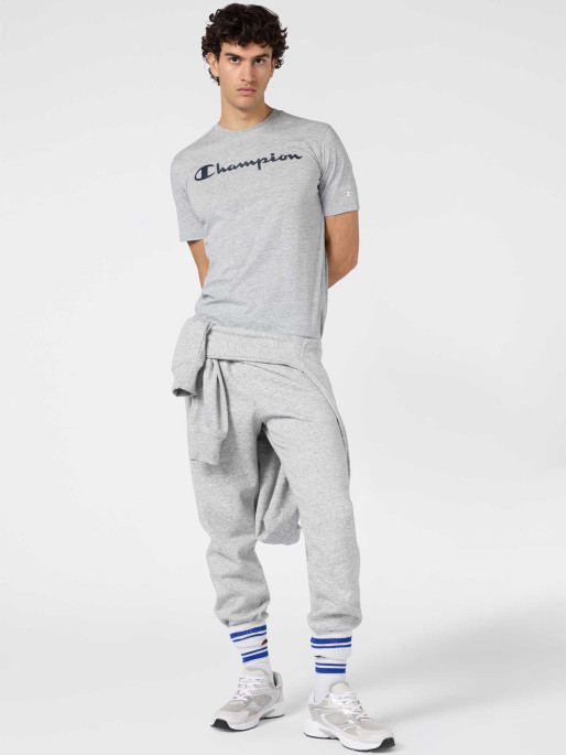 CHAMPION Κοντομάνικη Μπλούζα Script Logo Black