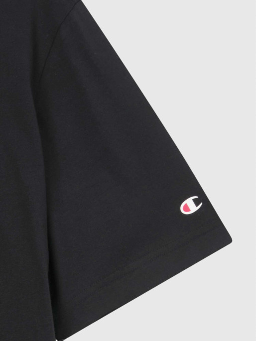 CHAMPION Κοντομάνικη Μπλούζα Script Logo Black
