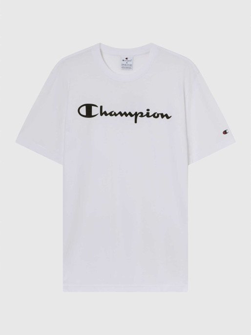 CHAMPION Κοντομάνικη Μπλούζα Script Logo Black