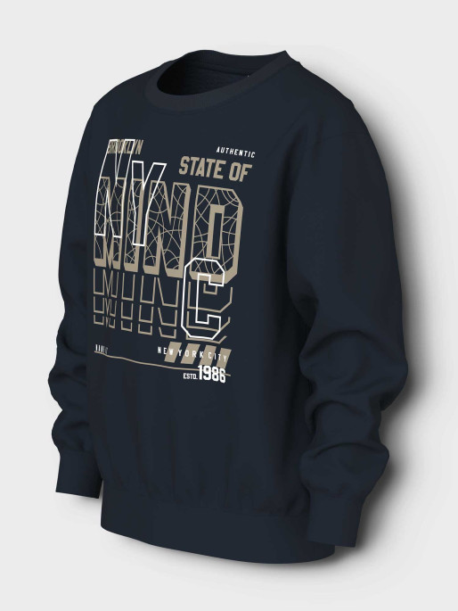 NAME IT Bluza Nkmvildar Ls Nreg Sweat Bru
