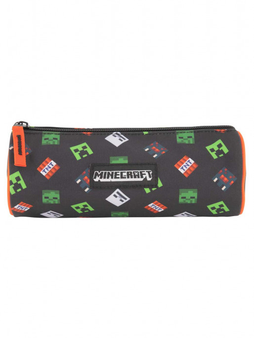 KIDS MOVIE HEROES Ученически несесер, цилиндър, MINECRAFT