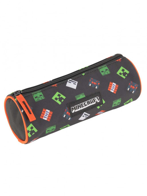 KIDS MOVIE HEROES Ученически несесер, цилиндър, MINECRAFT