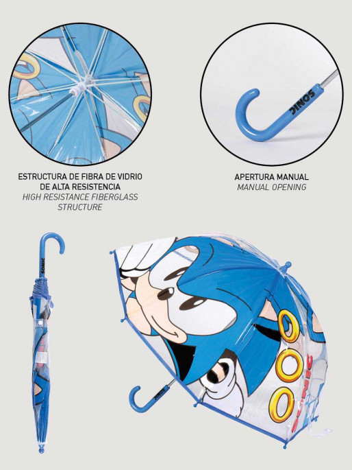 CERDA Dečiji kišobran SONIC
