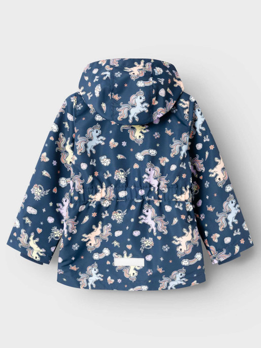 Veste Fille Name It - Imprimé Coloré, Capuche Amovible, Légère Et Chaude Pour Le Printemps