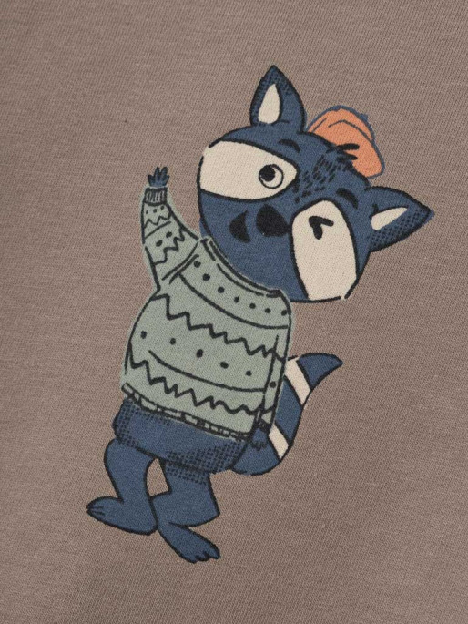 NAME IT Bluza Nmmolander Nreg Light Sweat Bru