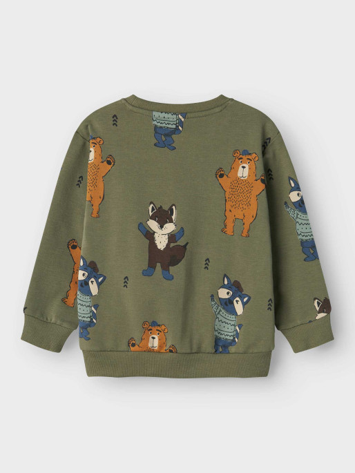 NAME IT Bluza Nmmolander Nreg Light Sweat Bru