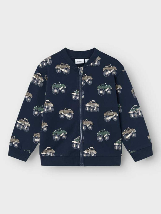 NAME IT NMMSEB NREG SWEAT CARD BRU Sports Top