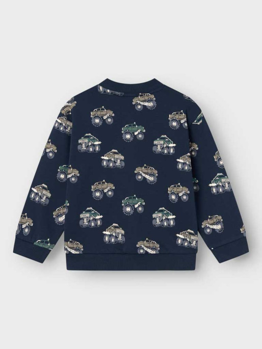 NAME IT NMMSEB NREG SWEAT CARD BRU Sports Top