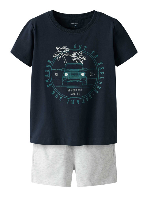 NAME IT Kids' Sports Tracksuit NMMJASPEN SS Shorts Set PB