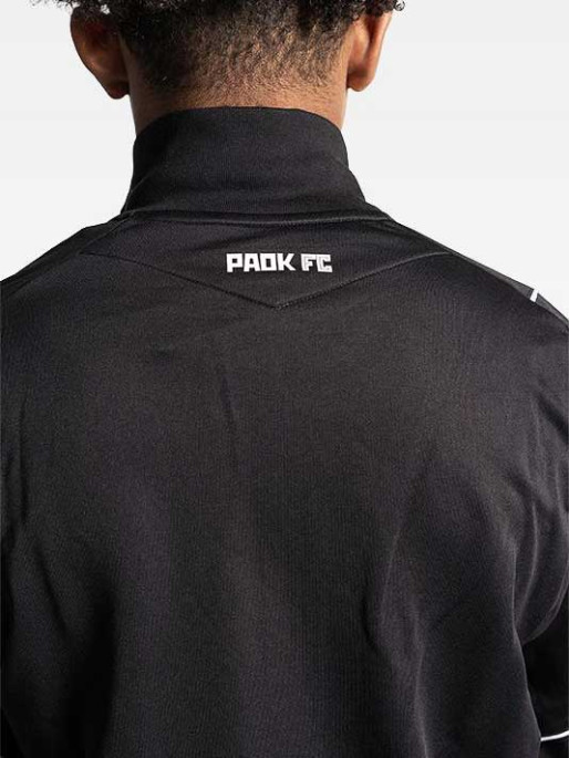 MACRON PAOK FC BLACK TRAVEL SWEAT 2024/25
