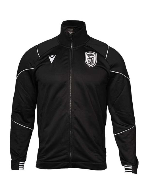 MACRON PAOK FC BLACK TRAVEL SWEAT 2024/25