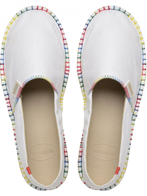 HAVAIANAS ORIGINE DETAILS WHITE SHOES