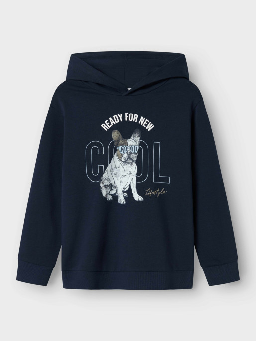 NAME IT Kids' Hoodie NKMBEDOG LS NREG Sweat WH UNB