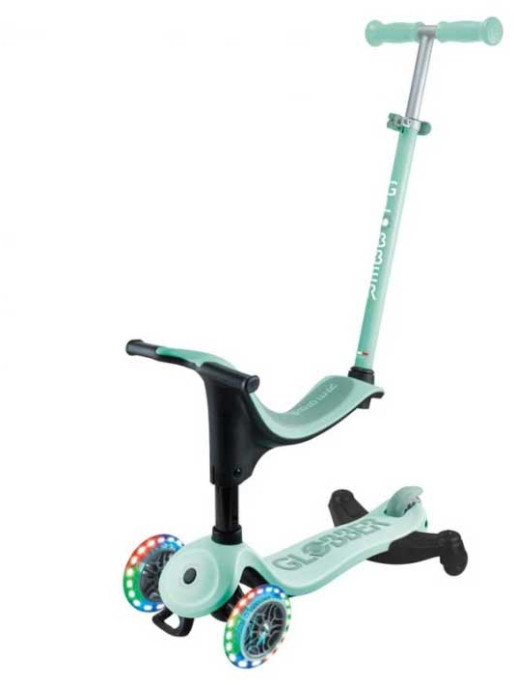 GLOBBER Тротинетка 4 в 1 GO UP SPORTY LIGHTS 360