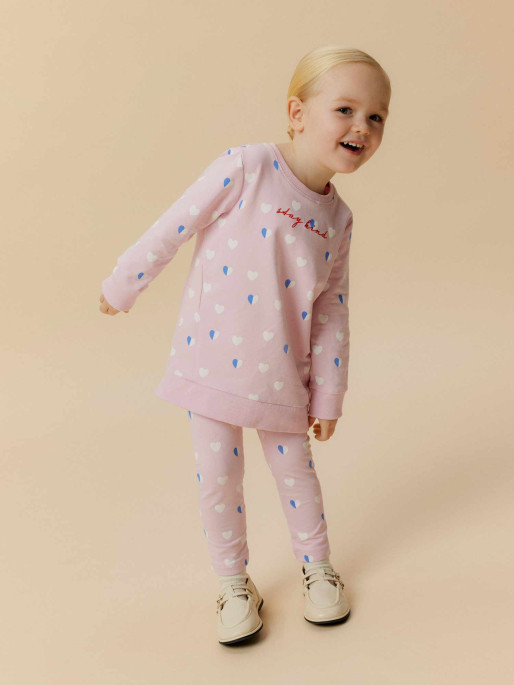 NAME IT Dečija dukserica NMFLIA SWEAT TUNIC BRU