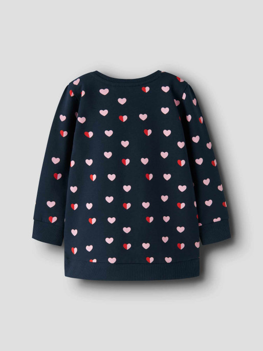 NAME IT Dečija dukserica NMFLIA SWEAT TUNIC BRU