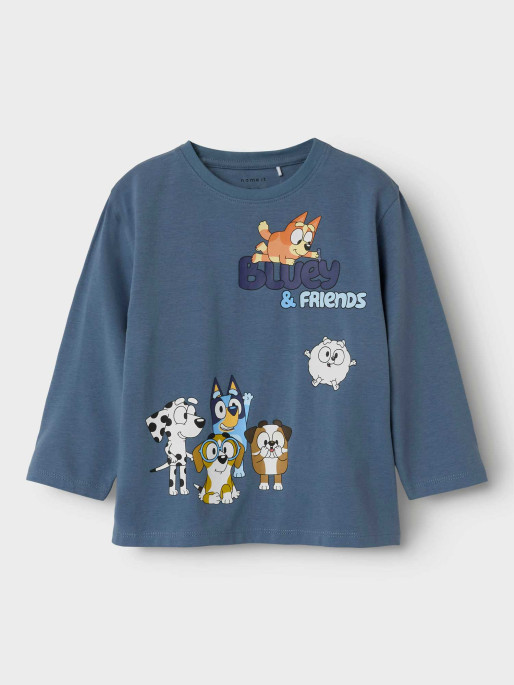 NAME IT NMMNIELS BLUEY NREG LS TOP BOX SKY Sweatshirt