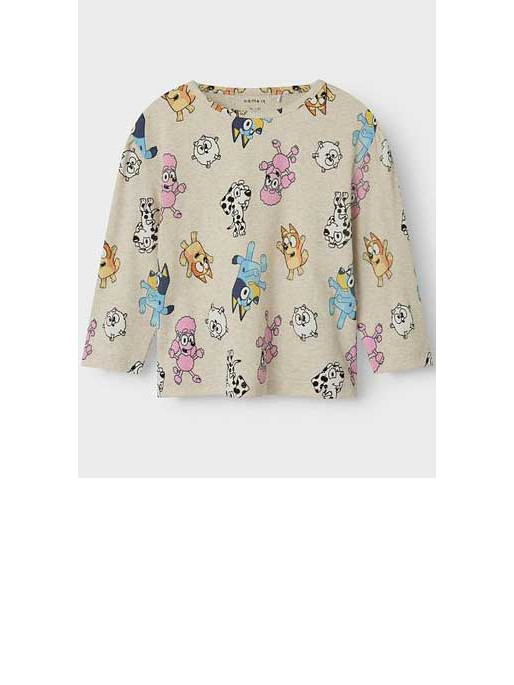 NAME IT Bluza Nmfnina Bluey Ls Top Sky