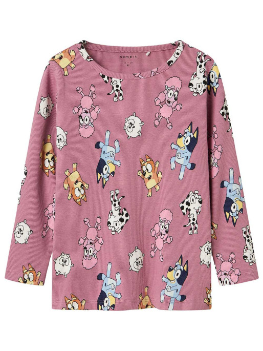 NAME IT Bluza Nmfnina Bluey Ls Top Sky