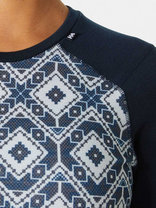 HELLY HANSEN W LIFA MERINO MIDW GRA Long-Sleeve Crew Base Layer