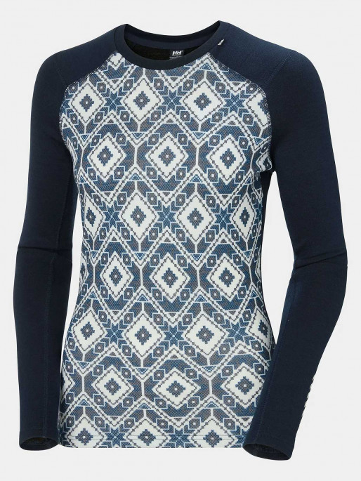 HELLY HANSEN W LIFA MERINO MIDW GRA Long-Sleeve Crew Base Layer