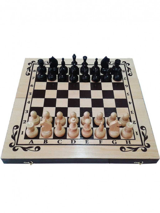 ORESHAK Beech chess and backgammon set