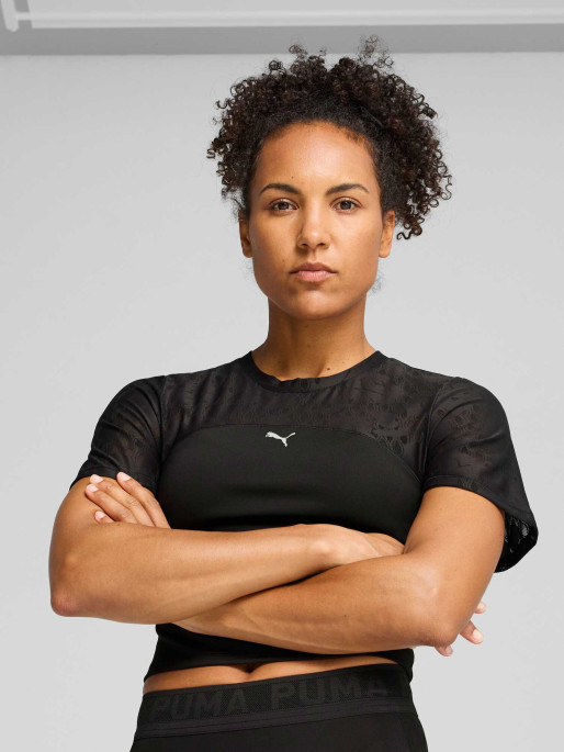 PUMA Tricou Lace Top - Short