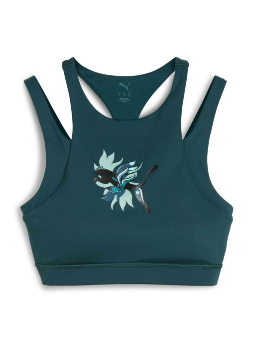 PUMA Bustiera sport Green Terrains Graphic - Mid