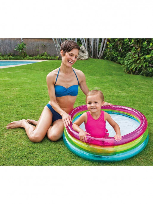 INTEX Piscina gonflabila Curcubeu