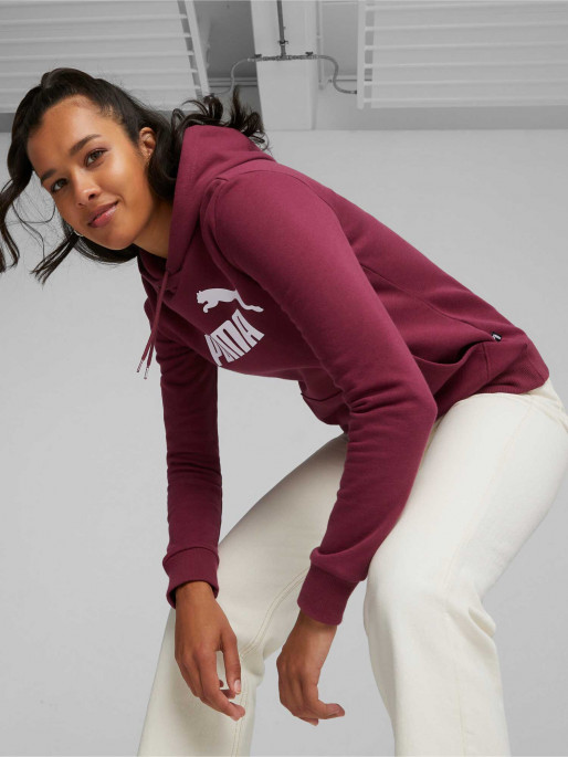 burgundy puma hoodie