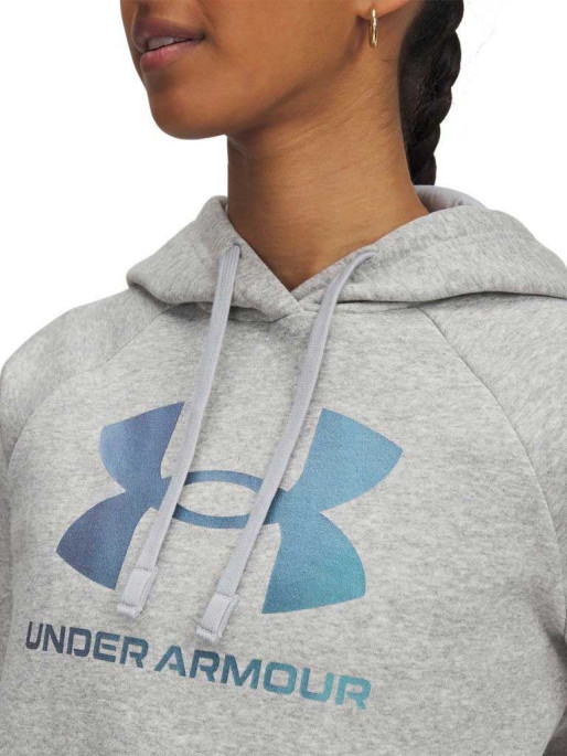UNDER ARMOUR Μακρυμάνικη Μπλούζα UA Rival Flc Shimmer Hdy