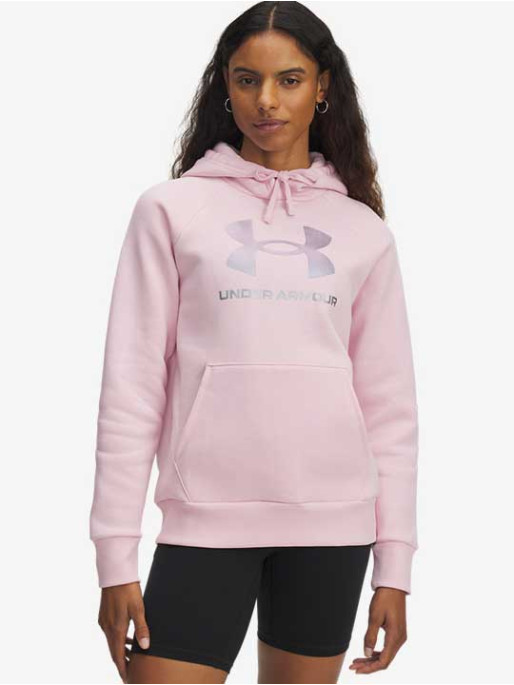UNDER ARMOUR Μακρυμάνικη Μπλούζα UA Rival Flc Shimmer Hdy