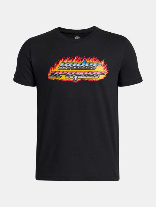 UNDER ARMOUR Παιδική Κοντομάνικη Μπλούζα Flame Wordmark