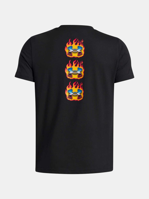UNDER ARMOUR Παιδική Κοντομάνικη Μπλούζα Flame Wordmark