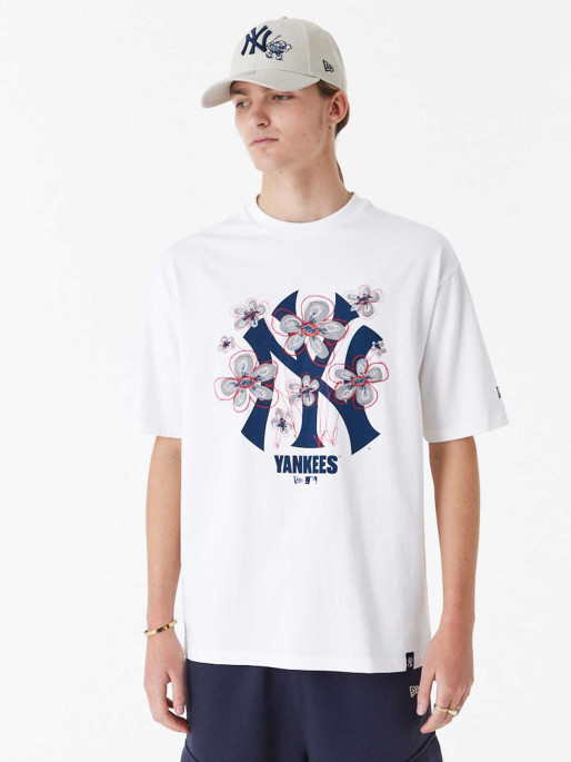 NEW ERA MLB FLORAL LOGO OS TEE NEYYAN