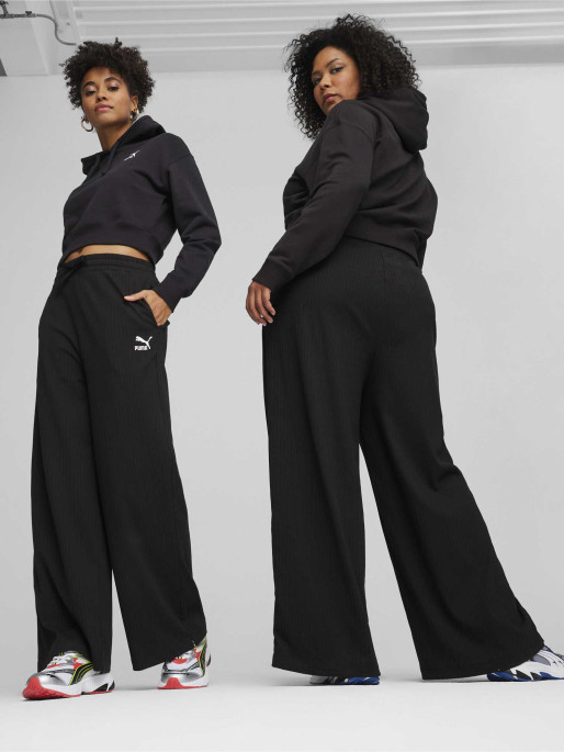 PUMA CLASSICS Ribbed Relaxed Pants