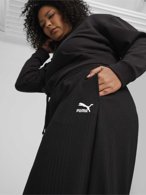 PUMA CLASSICS Ribbed Relaxed Pants