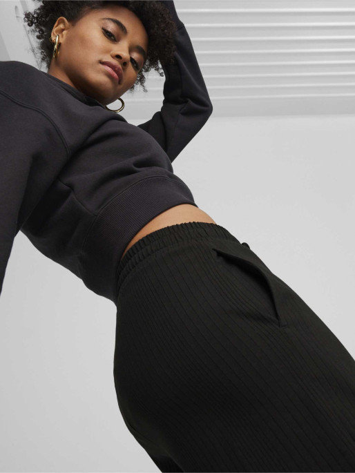 PUMA CLASSICS Ribbed Relaxed Pants