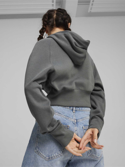 PUMA Суитшърт CLASSICS+ Relaxed Cropped Hoodie