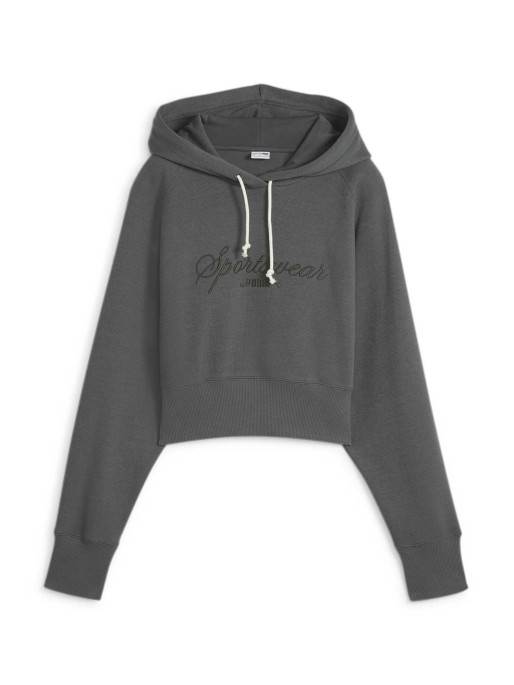 PUMA Суитшърт CLASSICS+ Relaxed Cropped Hoodie