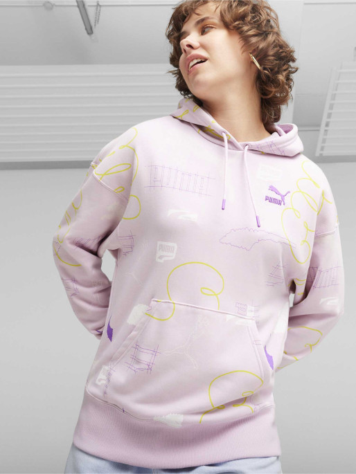 PUMA CLASSICS BRAND LOVE AOP Hoodie TR