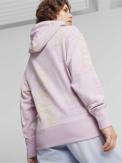 PUMA CLASSICS BRAND LOVE AOP Hoodie TR