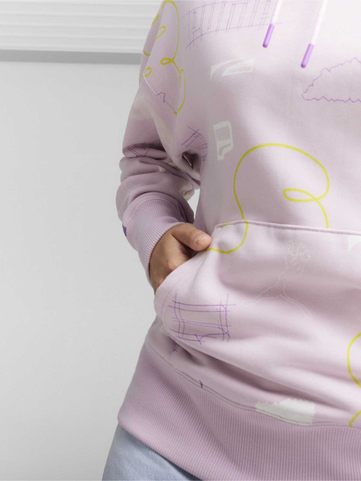 PUMA CLASSICS BRAND LOVE AOP Hoodie TR