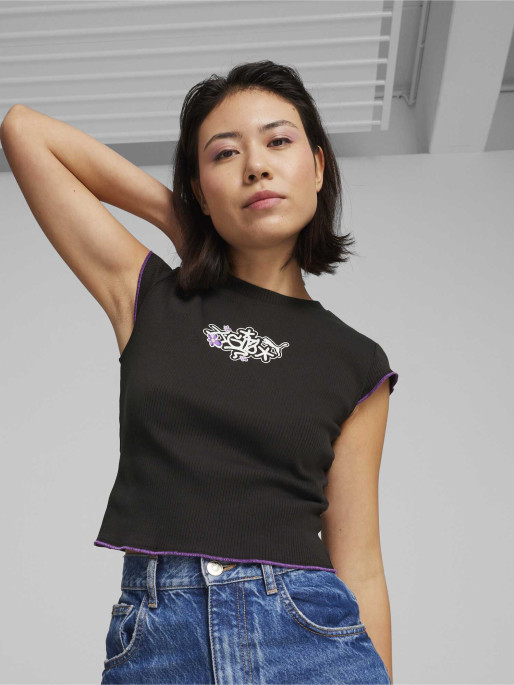 PUMA Тениска X X-GIRL Ribbed Slim