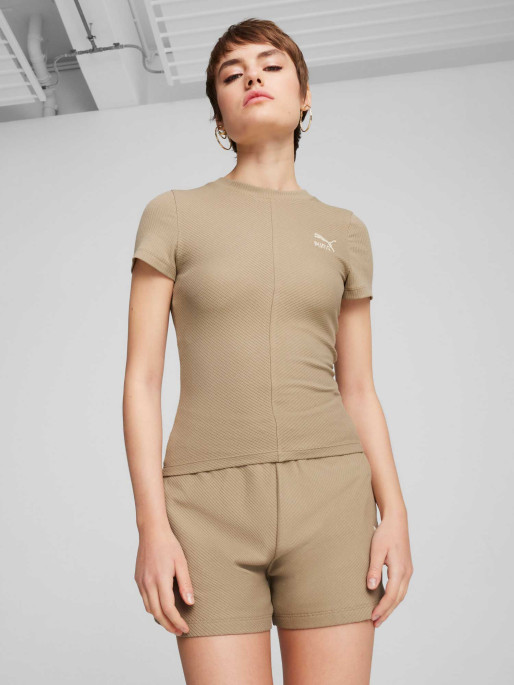 PUMA Tricou Classics Ribbed Slim