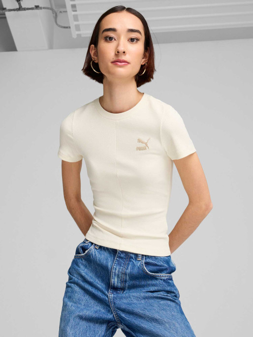 PUMA Tricou Classics Ribbed Slim